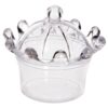 contenant dragées couronne princesse plexi