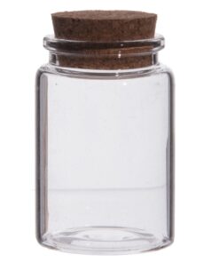 Mini fiole pot en verre bouchon liège