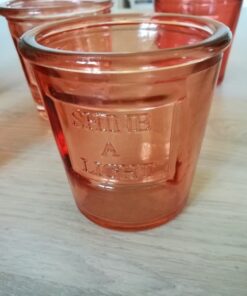 Location 7 pots vase vintage photophore pêche oranger