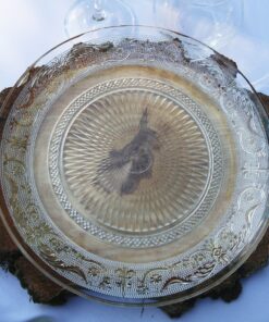 Location assiette repas en verre D25cm