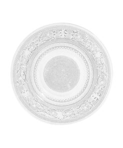 Location assiette dessert en verre D18cm coupelle bougie