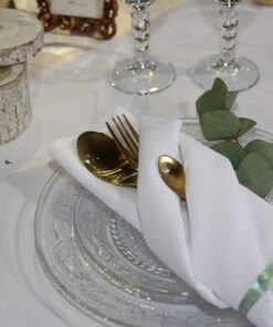 Location assiette repas en verre D25cm