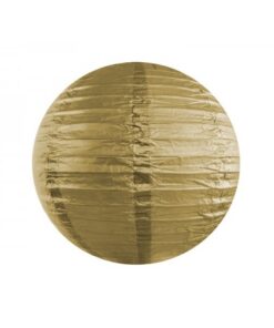 1 lanterne japonaise en papier doré 35cm