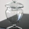 20 Mini Bonbonnière en verre sur pied H12cm