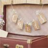 Banderole fanions "CARDS" kraft rustique champetre