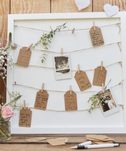 Cadre à messages kraft Mariage Rustique et Champêtre