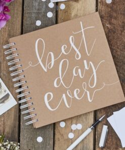 Livre d'Or Mariage Rustique et Champêtre Best Day Ever