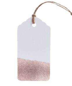 10 étiquettes tag rose gold doré cuivre blanc