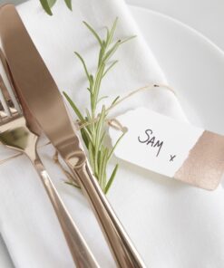 10 étiquettes tag rose gold doré cuivre blanc
