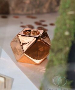 Location Bougeoir géométrique cuivre rose gold