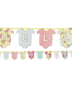Guirlande baby shower "hello baby" body