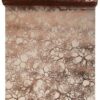 Chemin de table organza végétal doré cuivré 5M