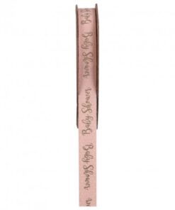 Ruban baby shower rose autocollant 3M