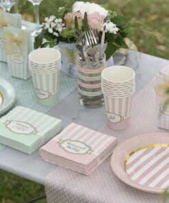 Ruban baby shower vert d'eau menthe