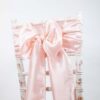 Location noeud de chaise rose blush poudré taffetas