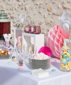 Location 3 cubes blanc déco buffet mariage