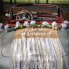 Kit déco voiture mariage champêtre jute dentelle