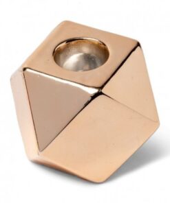 Location Bougeoir géométrique cuivre rose gold