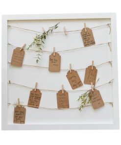 Cadre à messages kraft Mariage Rustique et Champêtre