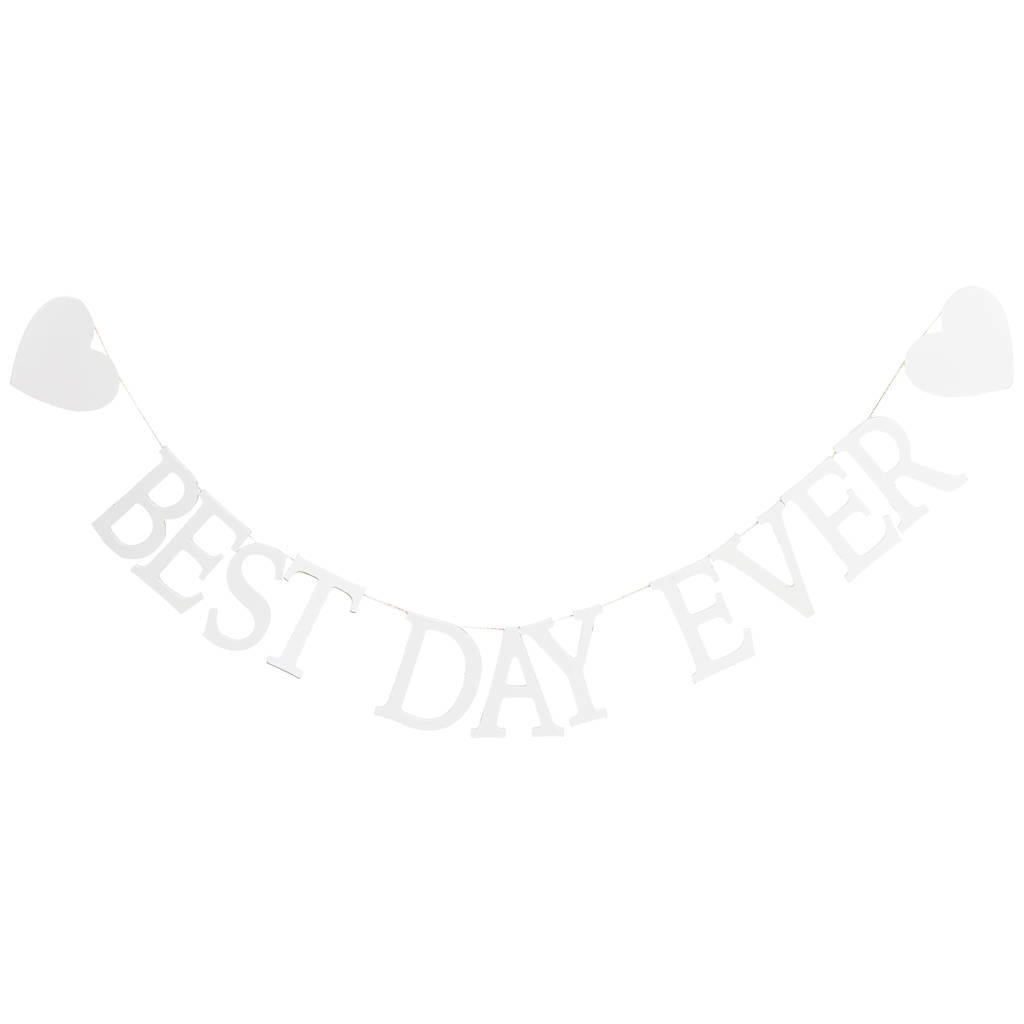 Guirlande "Best Day Ever" mariage rustique 1M50 Guirlande "Best Day Ever" mariage rustique 1M50