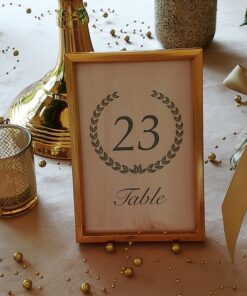 Location cadre photo doré cuivré marque table
