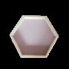 Location plateau hexagonal rose et bois