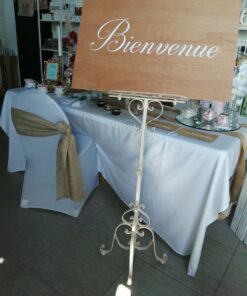 Location Panneau de Bienvenue Mariage effet bois