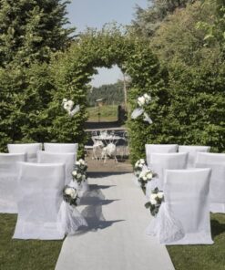 Tapis blanc intissé 100cm 15M pour Mariage