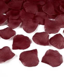 500 pétales de rose rouge vin bordeaux marsala