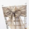 Location noeud de chaise lin naturel style jute