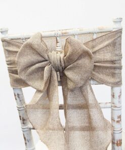 Location noeud de chaise lin naturel style jute