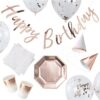 Boîte à fête anniversaire rose gold cuivré