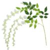 Glycine artificielle blanche x 4 fleurs mariage