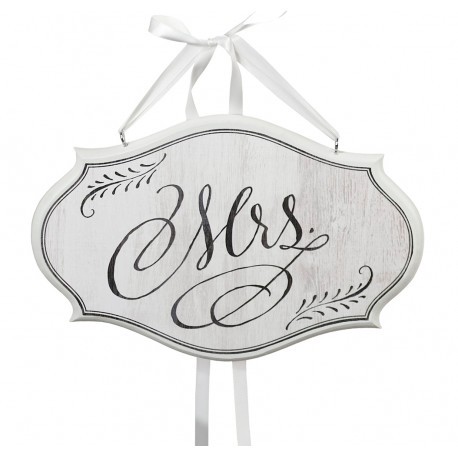2 plaques de chaise mariage Mr Mrs bois blanc cerusé 2 plaques de chaise mariage Mr Mrs bois blanc cerusé
