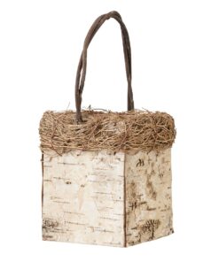Panier corbeille mariage effet bois bouchon liège