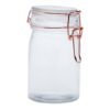 Location bocal en verre et métal cuivré rose gold