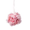 BOULE 3 fleurs PIVOINES À SUSPENDRE ROSE 14 CM