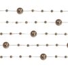 5 guirlandes de perles doré cuivré rose gold 1M30