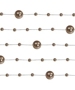5 guirlandes de perles doré cuivré rose gold 1M30