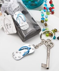 Porte clé tong cadeau invité mariage thème mer
