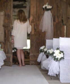 Tapis blanc intissé 100cm 15M pour Mariage