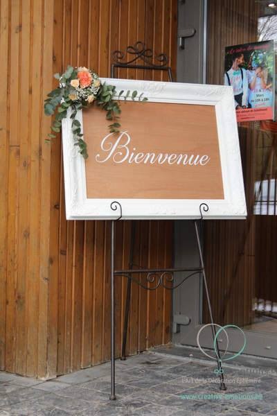 Location Panneau de Bienvenue Mariage effet bois Location Panneau de Bienvenue Mariage effet bois