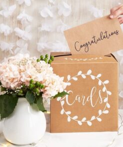 Urne mariage tirelire kraft 