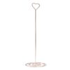 LOCATION Support coeur doré cuivré rose told numéro table