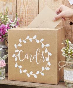 Urne mariage tirelire kraft 