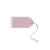 Etiquettes maque place rose ficelle luggage tags