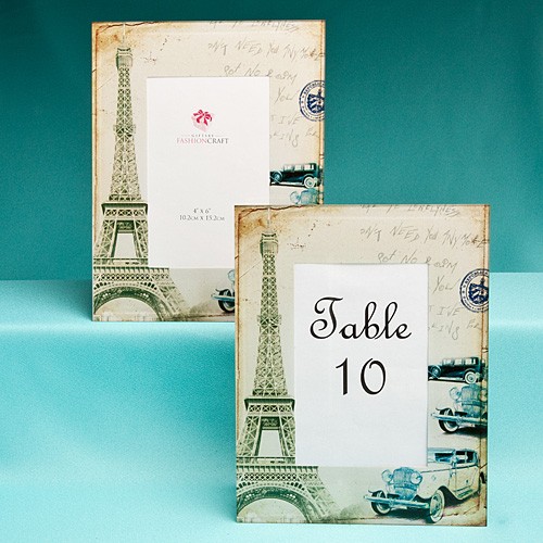 Paris cadre photo vintage tour eiffel marque table mariage Paris cadre photo vintage tour eiffel marque table mariage