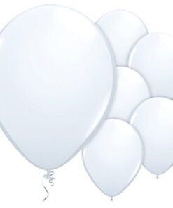 100 ballons latex blanc uni 28cm