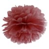 Pompon en papier de soie bordeaux marsala 35cm