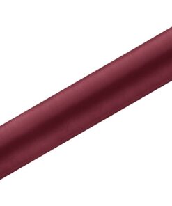 Chemin de table mariage en satin Bordeaux 36cm x 9M